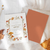 Poster Automne Botanique Whimsy Baby shower d'automne Bie