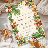Rustic Autumn Woodland Baby Shower Invitation