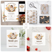 Papier Budget Enchanté Baby shower forestier d'automne