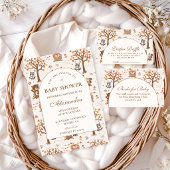 Invitation Baby Shower Forêt d'Automne