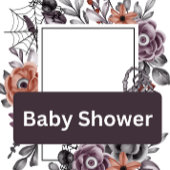 Invitation Baby shower d'Halloween, neutre pour les hommes et