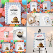 Serviette En Papier Bébé & Brunch Baby shower de crêpes aux fraises bl