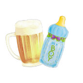 Invitation Bébé fille est en train de brasser | Douche extéri