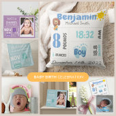 Houston Nous Avons Un Garçon Nouveau-Né Faire-part