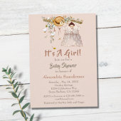 Invitation Oh Boy Boho Vêtements rustiques Baby shower de cam