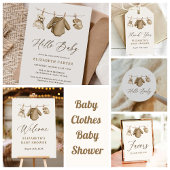 Boho Baby Kleding Jongen Baby shower Retouradres Etiket