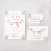 Poster Bébé Fille Vêtements Papier à café Signe de trèfle