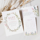 Baby in Bloom Spring Fleur sauvage Welcome Poster