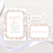 Poster Summer Wildflower Diaper Raffle Baby Shower