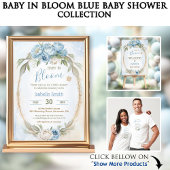 Ballotins Bébé En Fleur Bleu Baby shower Garçon Grand Gable