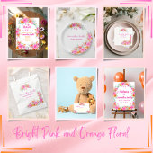 Serviette En Papier Bébé en Fleur douche fleurie d'été