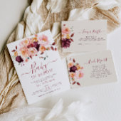 bébé en fleur automne carte de tombole fleurie