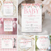 Gobelets En Papier Pink Rose Baby Shower – Baby in Bloom