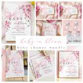 Baby in Bloom Pink Bow Diaper Raffle Poster