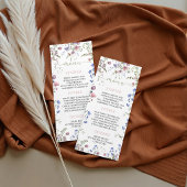 Panneau de tirage au sort de couches Wildflower
