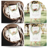 Gobelets En Papier Bébé en Fleur Bois Floral Bébé Fille Douche