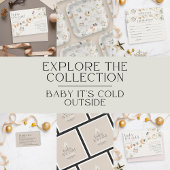 Serviette En Papier Bébé Il fait froid dehors Baby shower de Taupe Neu