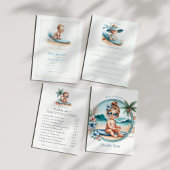 Invitation Bébé à Bord Baby Shower Thème Surf