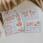 Met de Hand Getekend Baby Aankondiging Op Boord Su