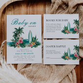 Serviette En Papier Baby On Board Surf Beach Baby Shower