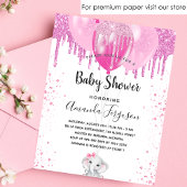 Ballotins Baby shower éléphant rose parties scintillant nom 