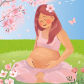 Invitation Pastel Pink Blue Green Pregnant bébé garçon douche