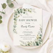 Invitation Baby shower Boho d'été de citron vert d'or rustiqu