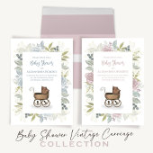 Florence Carriage QR Code Cadeauregister Cute Kaart