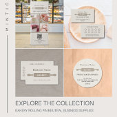 Prospectus 21,6 Cm X 24,94 Cm Boulangerie Rolling Pin Photo QR Neutral
