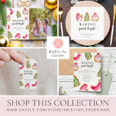 Sticker Rond Baking Spiritueux Bright Baking Party Simple