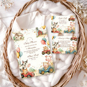 Serviette En Papier Baby shower des animaux de ferme Barnyard