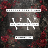 Save The Date Peonies gothiques baroques