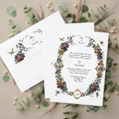  Baroque Rococo Floral Cartouche Kaart (Personaliseer deze collectie van deze onafhankelijke maker. Test)