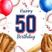 Invitation Anniversaire 50 ans de baseball