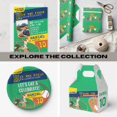 Invitation Green Playful Baseball Sports Anniversaire de enfa