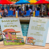 Casquette Vibes de maître-nageur rose pour un week-end de cé