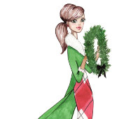 Serviette En Papier Dîner de vacances Papier Serviettes d'hôtes