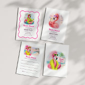 Invitation Week-end de célibataire Flamingo Beach Please