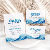 Serviette En Papier Bébé À Bord Baby shower Napkin, Baby shower Surf