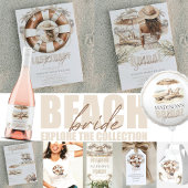 Invitation Fête des mariées de plage Dernier toast sur la côt