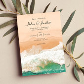 Beach Tropical Destination Wedding Vrijgezellenfee Kaart