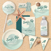 Drapeaux de plage et de vague pour l'anniversaire