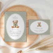 Serviette En Papier Nounours, Arc, Points verts, Premier Anniversaire