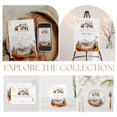 Assiettes En Carton Bear Adventure Fall Mountain Neutral Baby shower