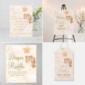 Serviette En Papier Maman Ours mignon Baby shower animal