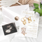 Sticker Rond Ballons Ours En Teddy Baby shower Favoriser La Déc