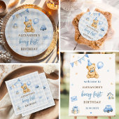 Ballotins Ours Beary 1er anniversaire ballon bleu