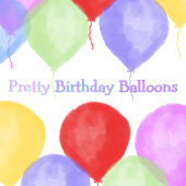 Invitation Fête de ballons d'anniversaire coloré