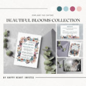 Carte De Placement Belles fleurs Floral Spring Mariage