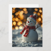 Collection bébé neige Cartes de Noël (Devant / Derrière)